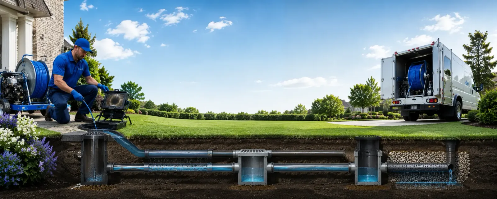 Outdoor drain cleaning information for Marlborough, CT